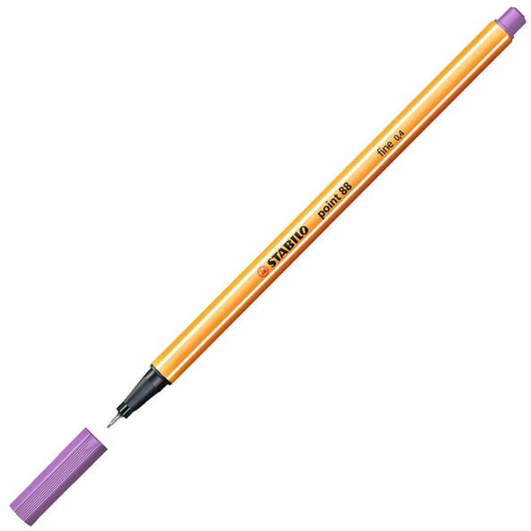 Stabilo 88/59 İnce Uçlu Keçeli Kalem 88 Point 0.4 Mm Açık Lila (10 Lu Kutu) ürün görseli 1
