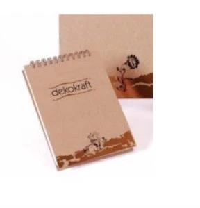 Keskin Color A6 Bloknot Dekokraft Spiralli Karton Kapak Kareli 80 Yaprak 144202-99 (36 Lı Paket) ürün görseli 1