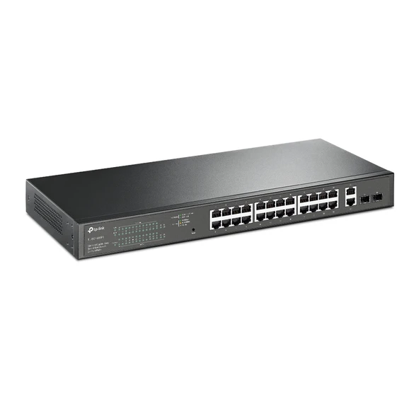 24 Port 10-100-1000 Poe+ Switch 2 Port Sfp Çelik Kasa Rack Mount Tl-Sg1428Pe ürün görseli 1