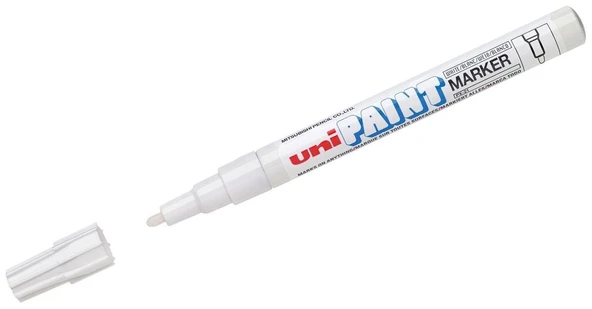 Uni-Ball Px-21 Markör Boyama Kalemi Paint Marker 0.8-1.2 Mm Beyaz (12 Li Kutu) ürün görseli 1