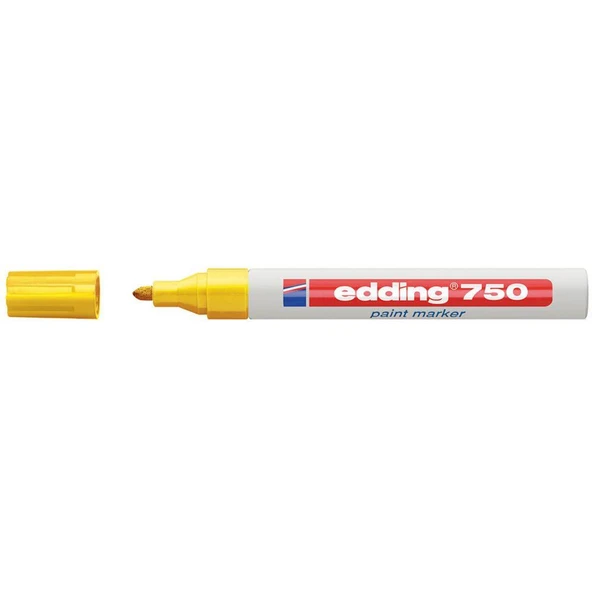 Edding 750 Markör (Dekor) Boya Kalemi 2-4 Mm Sarı Yuvarlak Uçlu (10 Lu Kutu) ürün görseli 1