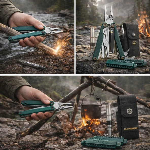 Leatherman Wave Alpha Cascadia Tam Set Full Paket - Resim 3