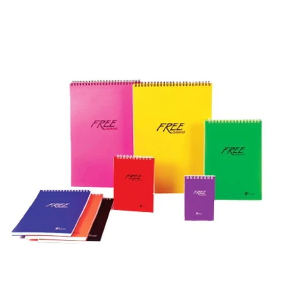 Keskin Color A6 Bloknot Free Office Spiralli Çizgili 80 Yaprak 145201-99 (36 Lı Paket) ürün görseli 1
