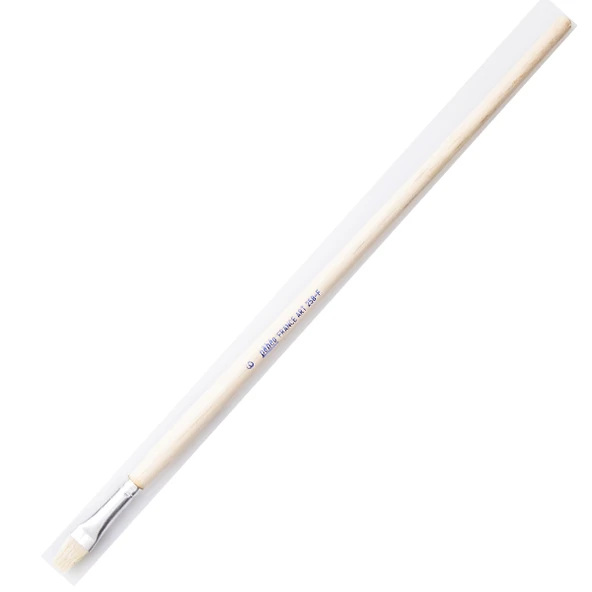 Pebeo 258F-06 Düz Fırça Uzun Bristle Kıl Sert Kıllı Akrilik Ve Yağlı Boya Fırçası (12 Li Kutu) ürün görseli 1