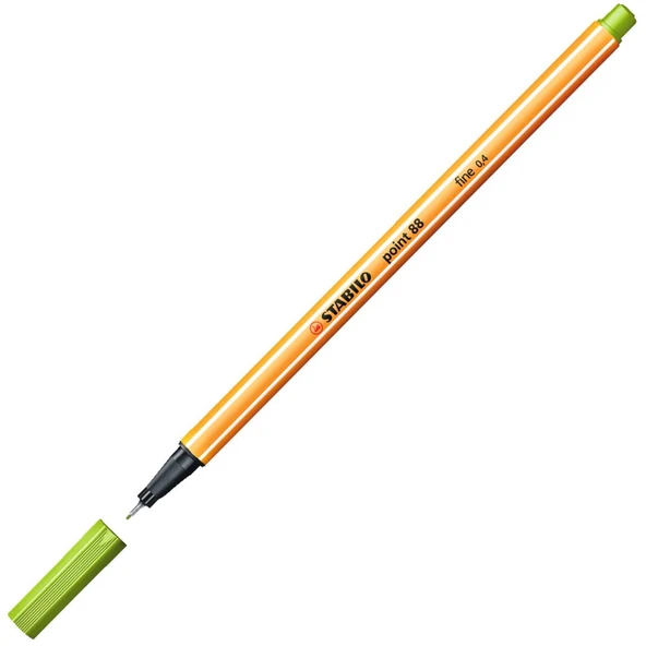Stabilo 88/33 İnce Uçlu Keçeli Kalem 88 Point 0.4 Mm Elma Yeşil (10 Lu Kutu) ürün görseli 1