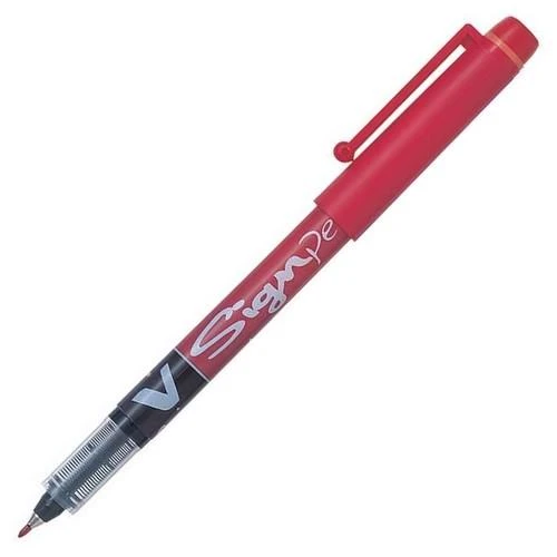 Pilot Roller Kalem Signo Pen İmza Kalemi Kırmızı Sw-Vsp-R (12 Li Kutu) ürün görseli 1