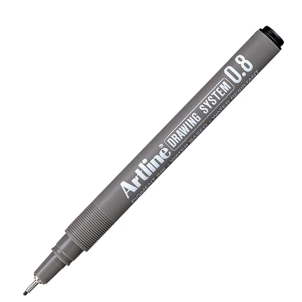 Artline Ek-238 Drawing System Çizim Kalemi 0.8 Mm Siyah (12 Li Kutu) ürün görseli 1