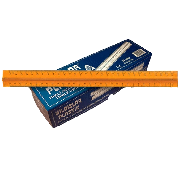 Yıldızlar Kod:064 Tribli Desimetre Cetveli 30 Cm ürün görseli 1