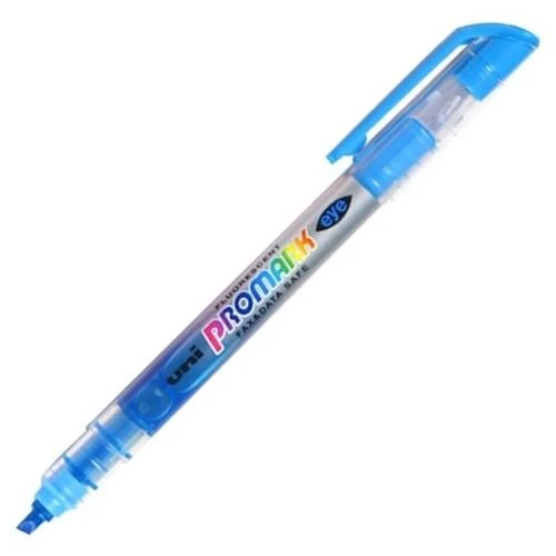 Uni-Ball Usp-105 Fosforlu Kalem Promark Eye Cep Tipi Açık Mavi (12 Li Kutu) ürün görseli 1
