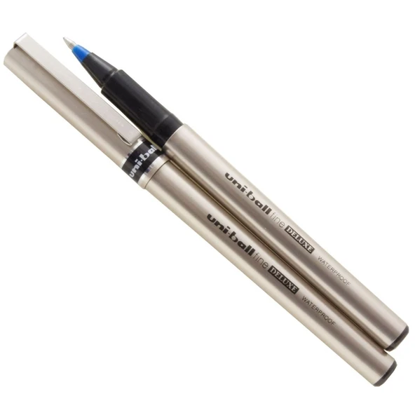 Uni-Ball Ub-177 Roller Kalem Deluxe Bilye Uç 0.7 Mm Mavi (12 Li Kutu) ürün görseli 1