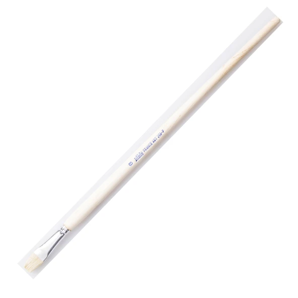 Pebeo 258F-08 Düz Fırça Uzun Bristle Kıl Sert Kıllı Akrilik Ve Yağlı Boya Fırçası (12 Li Kutu) ürün görseli 1