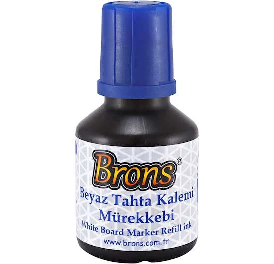 Brons Br-351 Tahta Kalem Mürekkebi 30 Cc Mavi (12 Li Paket) ürün görseli 1