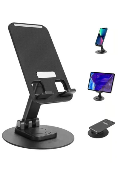 Muhasebeciler, Öğrenciler Için 360 ° Dönebilir Katlanabilir Telefon Tutucu Stand Yuvarlak Tabanlı ürün görseli 1
