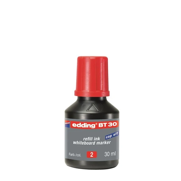 Edding Bt30 Tahta Kalem Mürekkebi Damlalıklı 30 Ml Kırmızı (10 Lu Kutu) ürün görseli 1