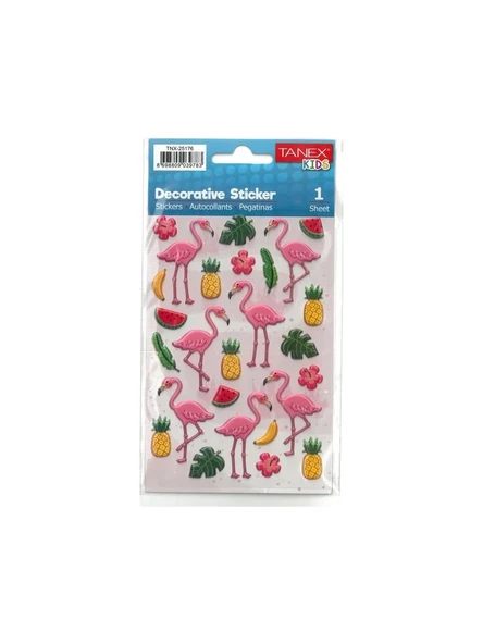 Tanex Flamingo Serisi Etiket Sticker Tnx-25176 ürün görseli 1