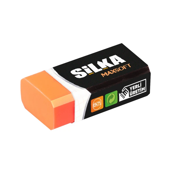 Silka Art.6 Maxsoft Öğrenci Silgisi Turuncu (24 Lü Kutu) ürün görseli 1