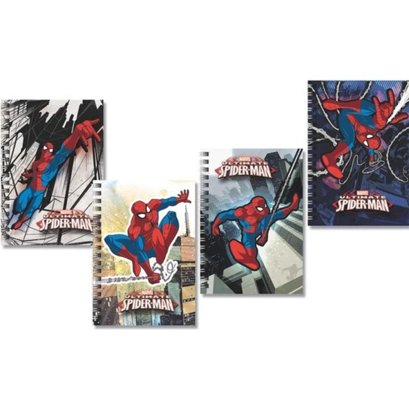 Keskin Color A6 Bloknot Spiderman Metalize 80 Yaprak 140400-06 (36 Lı Koli) ürün görseli 1