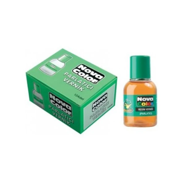 Nova Color Nc-181 Resim Parlatıcı Vernik Su Bazlı 30 Ml (12 Li Kutu) ürün görseli 1
