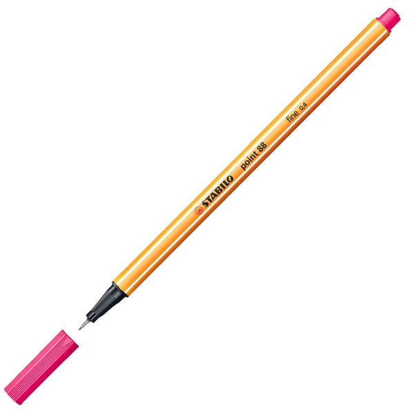 Stabilo 88/56 İnce Uçlu Keçeli Kalem 88 Point 0.4 Mm Pembe (10 Lu Kutu) ürün görseli 1