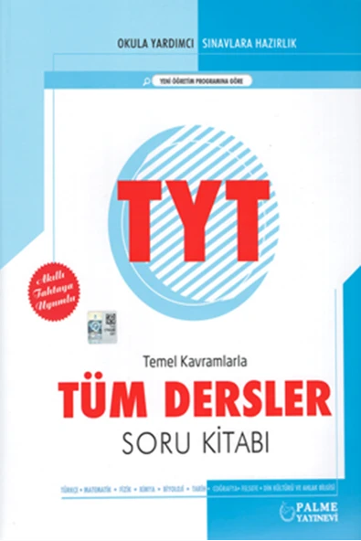 Palme Yayınevi Hazırlık Yks Tyt Tüm Dersler Soru Kitabı ürün görseli 1