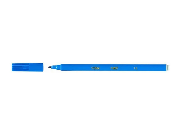 Bic Keçeli Boya Kalemi Visa Mavi Tekli 880060 (1 Adet) ürün görseli 1