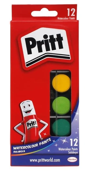 Pritt Sulu Boya Küçük Boy 12 Renk 1048082 ürün görseli 1