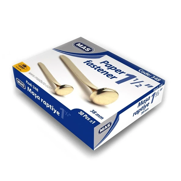 Mas 348 Maşa Raptiye No:9 38 Mm 30 Lu (36 Paket) ürün görseli 1