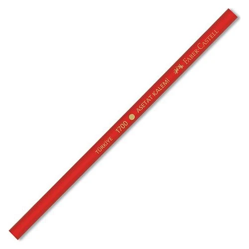 Faber-Castell Kurşun Asetat Kalemi Kırmızı 170003 Tekli (1 Adet) ürün görseli 1