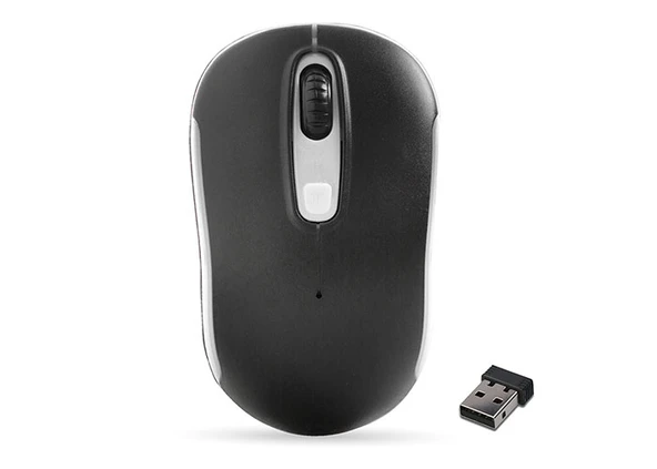 Usb Siyah-Beyaz 800-1200-1600Dpi Kablosuz Mouse Sm-804 ürün görseli 1