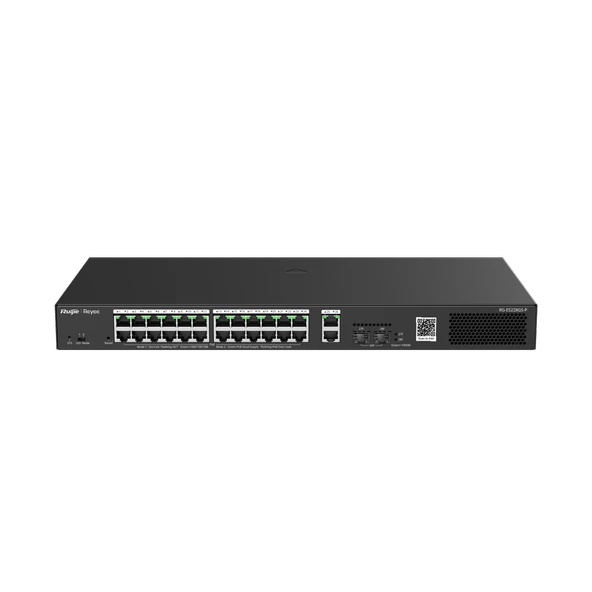RUİJİE-REYEE RG-ES228GS-P 24XGE-2XGE/SFP 370W POE SWİTCH ürün görseli 1