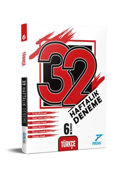 6. Sınıf Türkçe 32 Haftalık Deneme ürün görseli 1