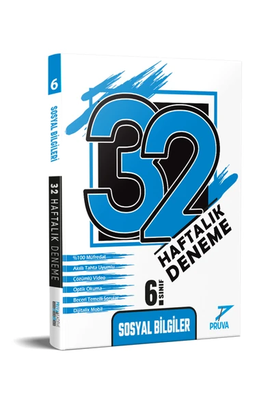 6. Sınıf Sosyal Bilgiler 32 Haftalık Deneme ürün görseli 1