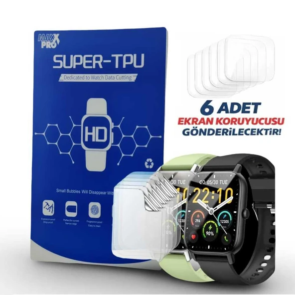 Amazfıt GTS 4 Uyumlu Ekran Koruyucu Ultra İnce Nano MaxxPro HD Şeffaf ürün görseli 1