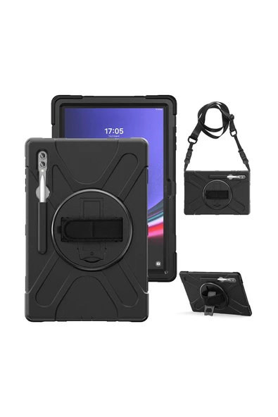 Fuchsia Galaxy Tab S11 Ultra 14,6 İnç X930 ile Uyumlu Defender Silikon Tablet Kılıfı ürün görseli 1