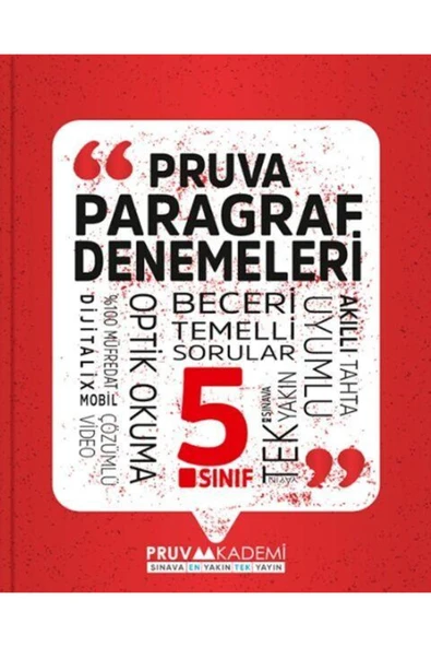 5. Sınıf Paragraf Denemeleri Pruva Akademi ürün görseli 1