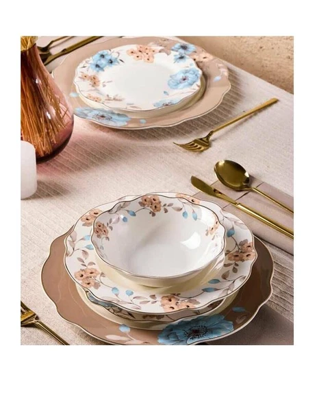 Perotti 17145 Flora Bone Yemek Takımı 24 Parça ürün görseli 1