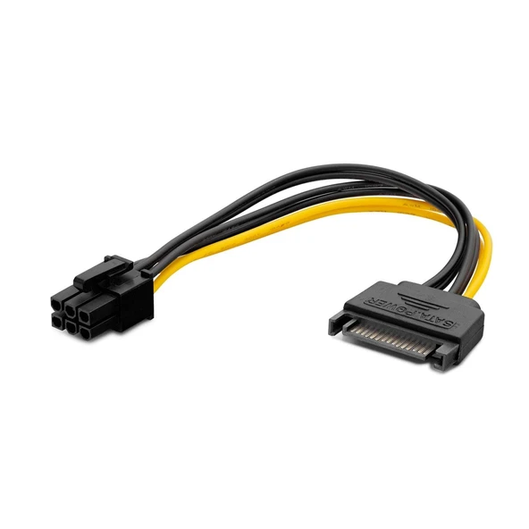 Hadron Hdx5535 Sata Power Kablo Dökme Siyah ürün görseli 1