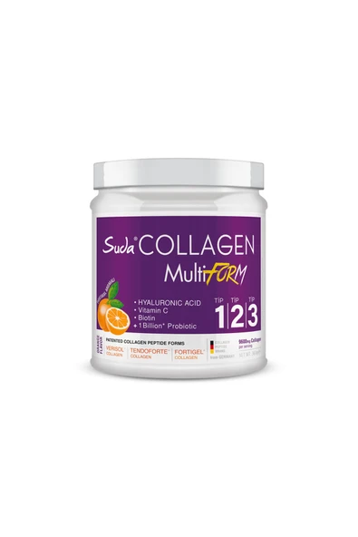 SUDA COLLAGEN Multiform Portakal 360gr + Hediye Diş Beyazlatıcı Köpük ürün görseli 1