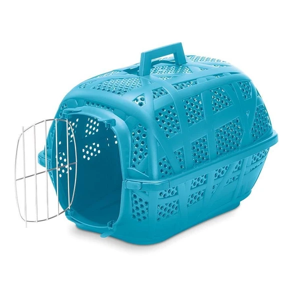 Imac Carry Sport Metal Kapılı Evcil Hayvan Taşıma Çantası Mavi 48,5x34x32cm ürün görseli 1