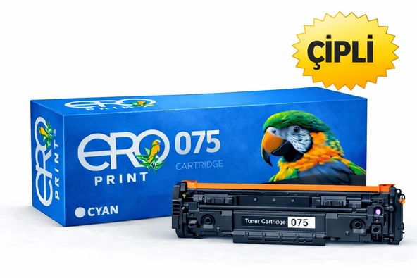Canon CRG-075C Çipli Muadil Toner ürün görseli 1