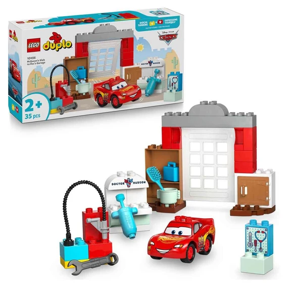 Lego Duplo 10456 Disney McQueen'in Doc'un Garajını Ziyareti ürün görseli 1