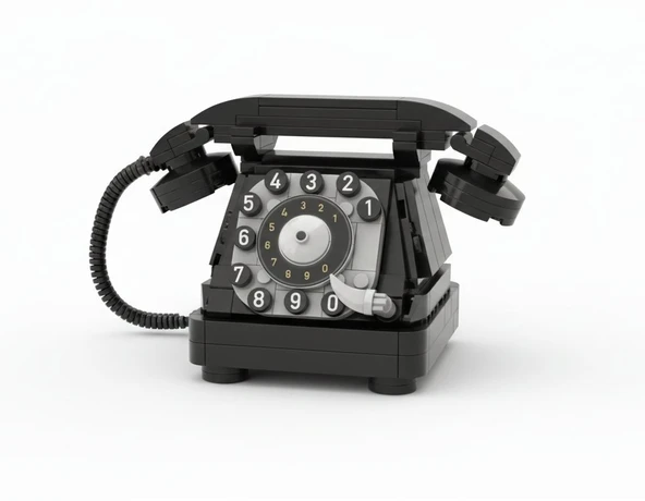Ctoy Mini Blocks Vintage Serisi Çevirmeli Telefon Lego Seti 240 Parça ürün görseli 1