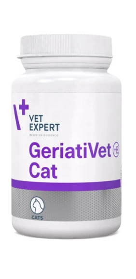 Vet Expert GeriatriVet Cat 60 Kapsül - Yaşlı Kediler İçin Eklem, Göz ve Bağışıklık Destekleyici (Twist Off) ürün görseli 1