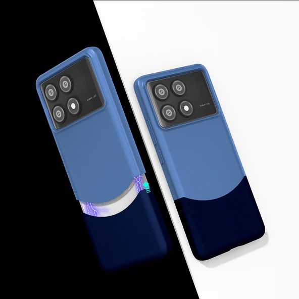 Poco X6 Pro Kılıf MagSafe Şarj Özellikli İnce Zarif Mıknatıslı Duble Kapak ürün görseli 1