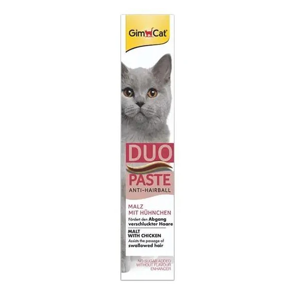 GimCat Duo Anti-Hairball Tüy Sağlığı için Tavuklu Kedi Macunu 50 Gr ürün görseli 1