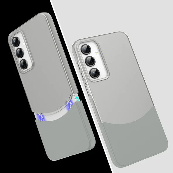 Galaxy A26 Kılıf MagSafe Şarj Özellikli İnce Zarif Mıknatıslı Duble Kapak ürün görseli 1