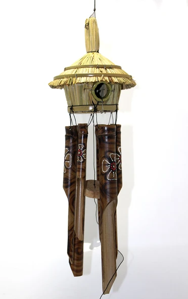 Hasır Kuş Yuvalı Bambu Çan 50 cm ürün görseli 1