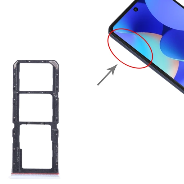 Tecno Spark 10 Pro Uyumlu Sim Tepsisi Yuvası ürün görseli 1