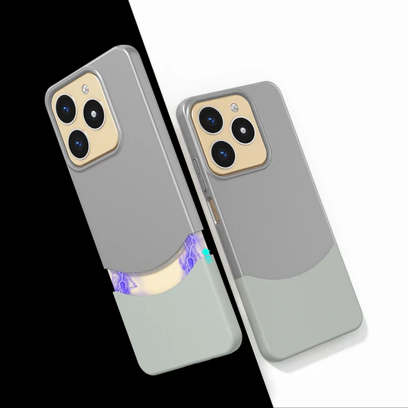 Realme Note 60 Kılıf MagSafe Şarj Özellikli İnce Zarif Mıknatıslı Duble Kapak ürün görseli 1