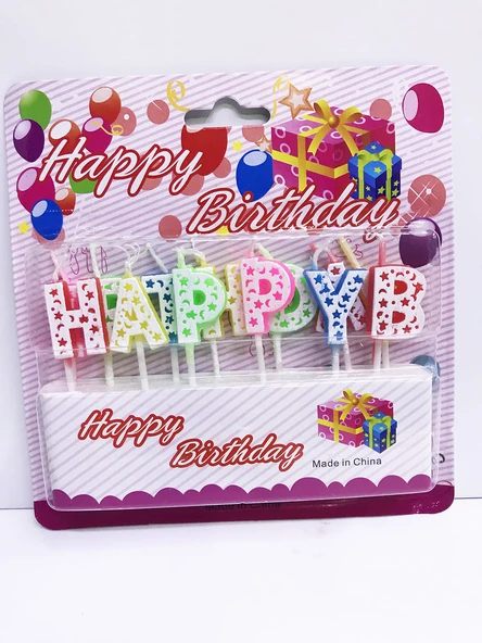 Happy Birthday Renkli Mum ürün görseli 1